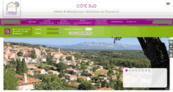 Desktop Screenshot of cotesud-hotelsresidences.fr