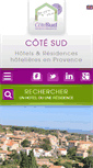 Mobile Screenshot of cotesud-hotelsresidences.fr